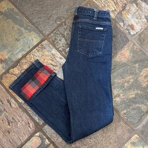 Carhartt Flannel Lined Straight Leg Jeans